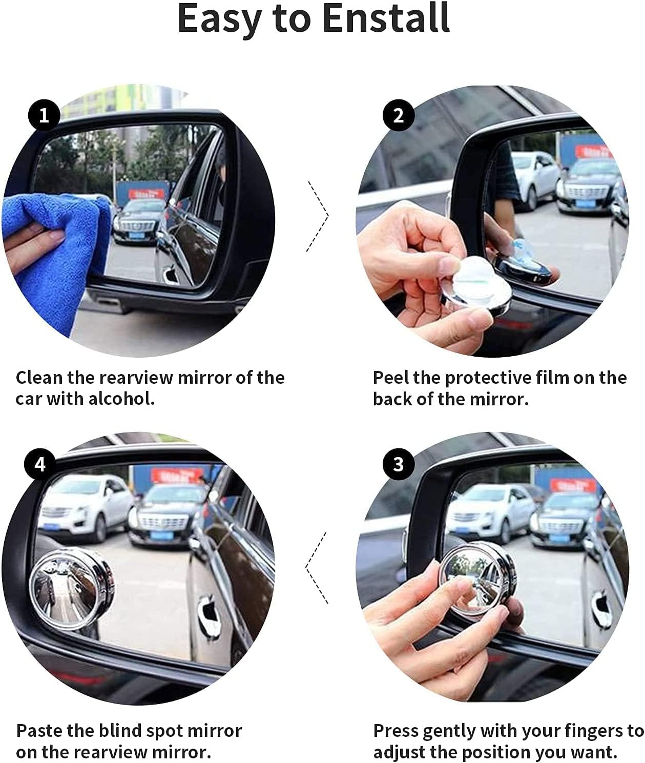 ClearViewPro™- Car Blind Spot Mirror | 2 Pcs