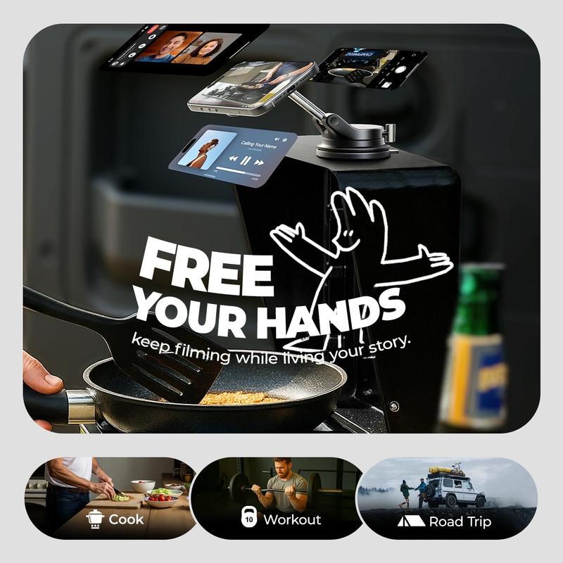 MagLock™ - 360° Rotatable Suction Phone Holder For Car