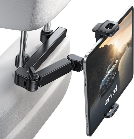 SmartView™ - 360° Rotatable Smart Car Headrest Tablet Holder